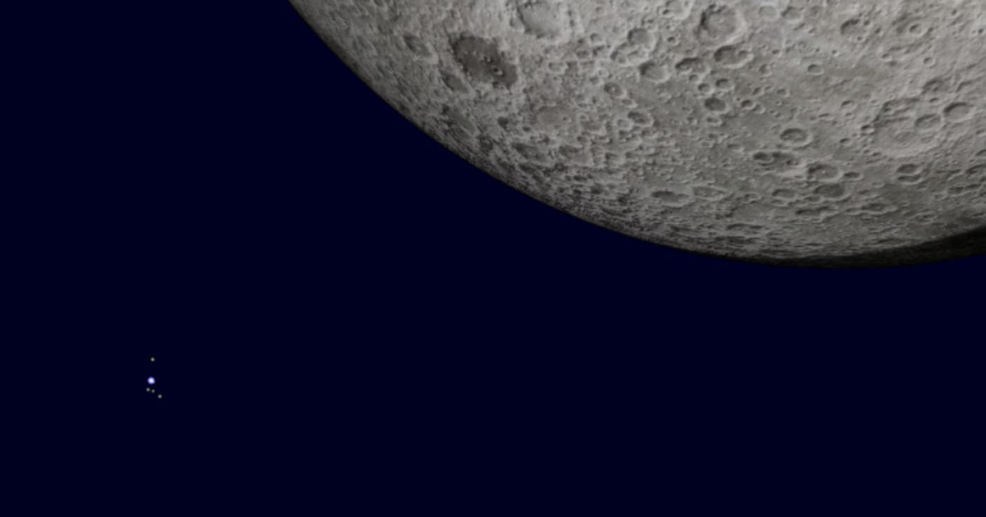 Mond und Uranus am 11. September 2014