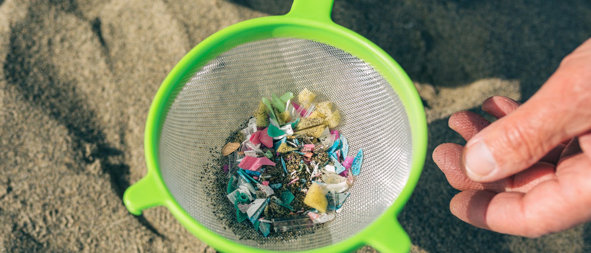 Aktuelles Mikroplastik aus dem Meer in einem Sieb aus zukünftigem Mikroplastik im Meer. Womit das Problem ganz gut umrissen wird: Es gibt ein Bewusstsein für das Problem, aber nicht dafür, dass es irgendwas mit dem eigenen Verhalten zu tun haben könnte. Aktuelles Mikroplastik aus dem Meer in einem Sieb aus zukünftigem Mikroplastik im Meer. Womit das Problem ganz gut umrissen wird: Es gibt ein Bewusstsein für das Problem, aber nicht dafür, dass es irgendwas mit dem eigenen Verhalten zu tun haben könnte.