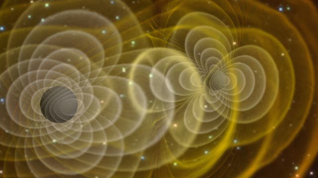 Gravitationswellen um Schwarze Löcher