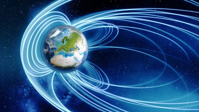 Visualisierung des Erdmagnetfelds