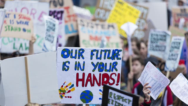 Demonstration für Klimaschutz