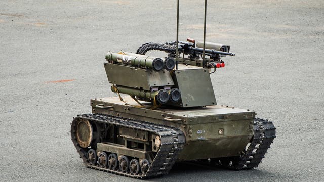 Russischer Kampfroboter vom Typ Platform-M