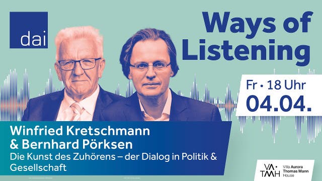 Winfried Kretschmann & Bernhard Pörksen: Die Kunst des Zuhörens - Di