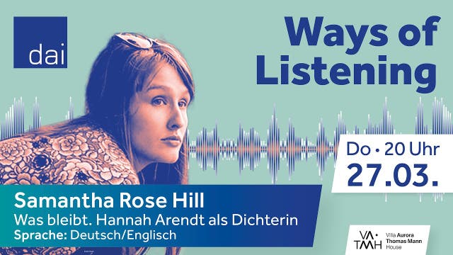 Samantha Rose Hill & Paul Holdengräber: Was bleibt. Hannah Arendt als…