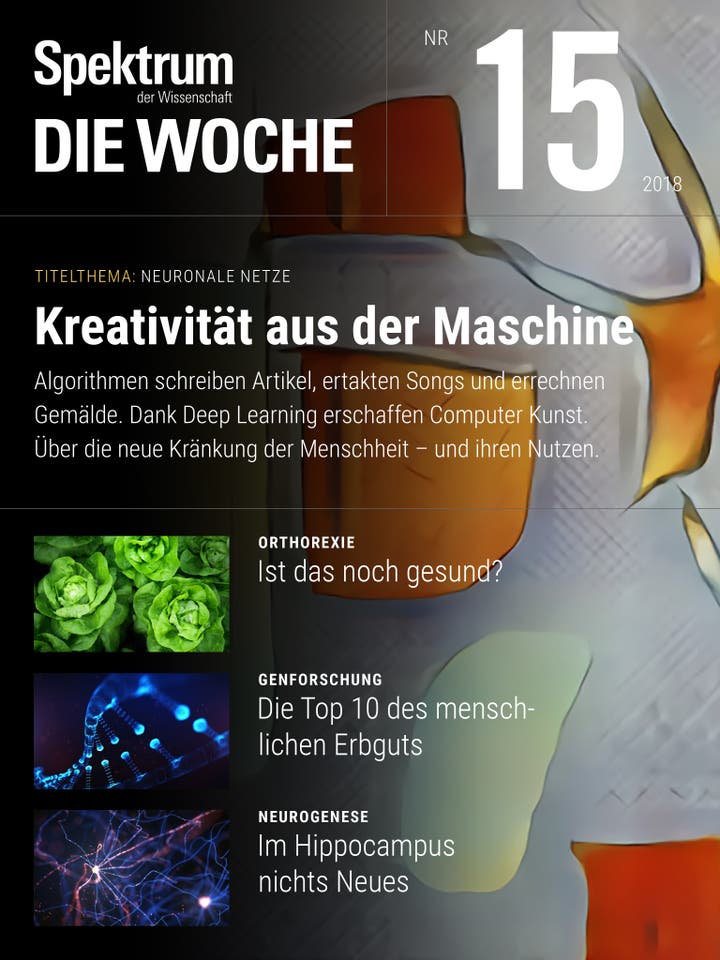 Spektrum – Die Woche – 15/2018 – Kreativität aus der Maschine