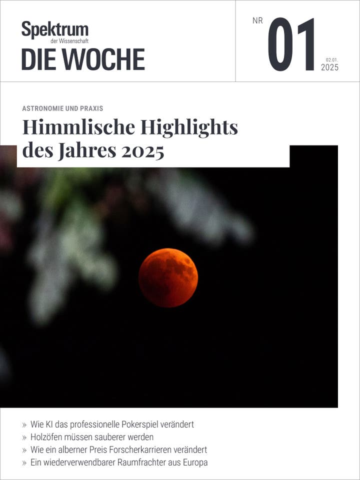 Spektrum – Die Woche – 1/2025 – Himmlische Highlights des Jahres 2025
